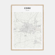 Cork Map Portrait Poster