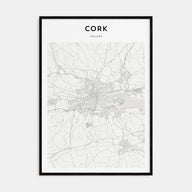 Cork Map Portrait Poster