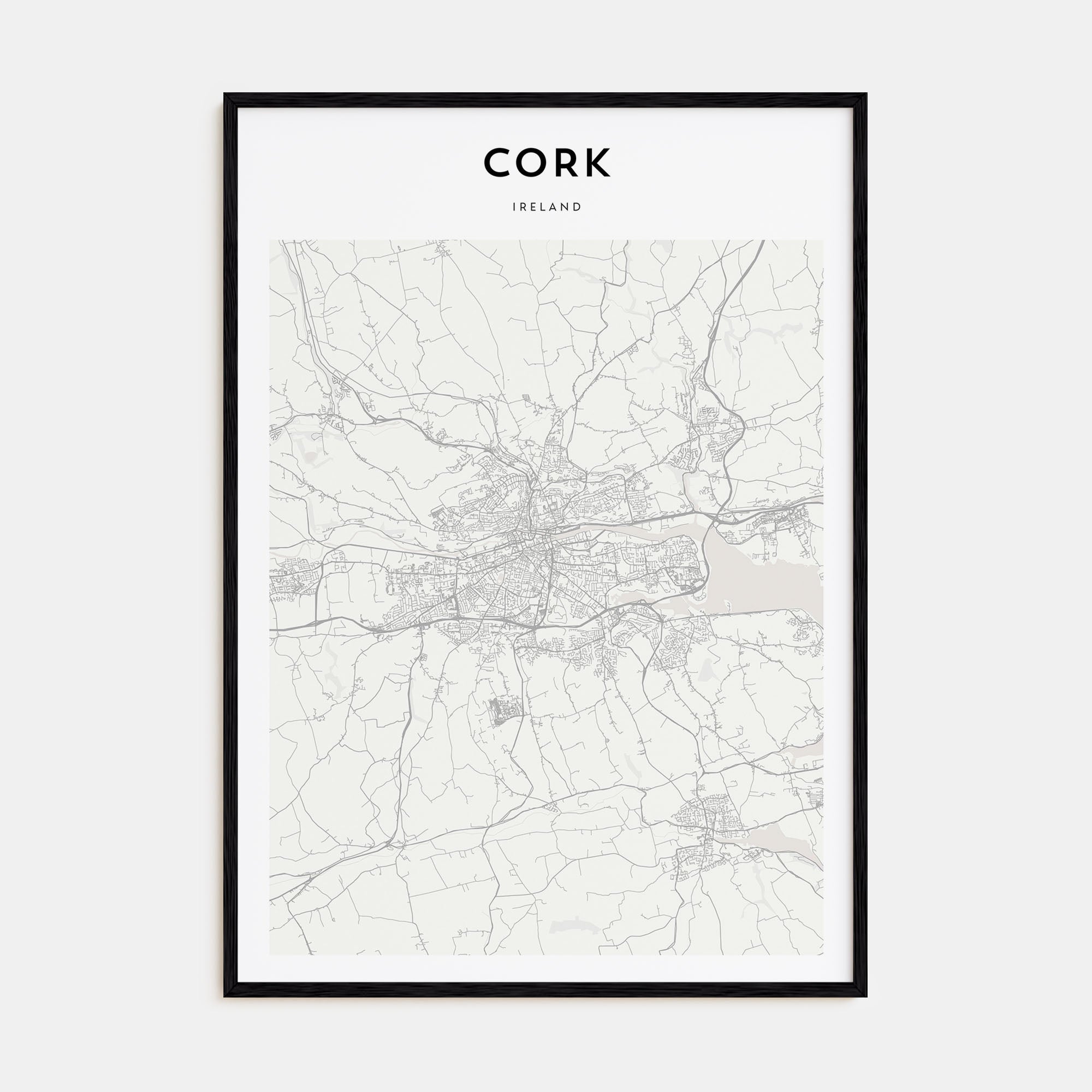 Cork Map Portrait Poster