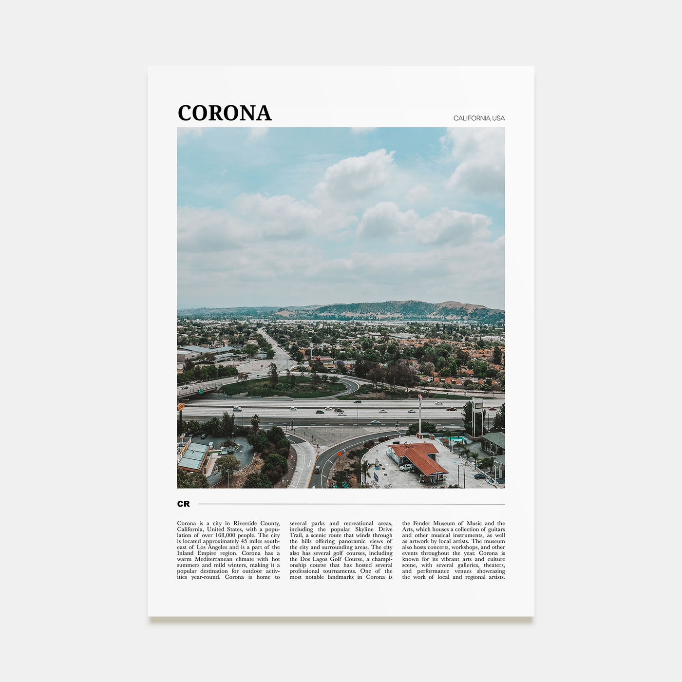 Corona Travel Color Poster