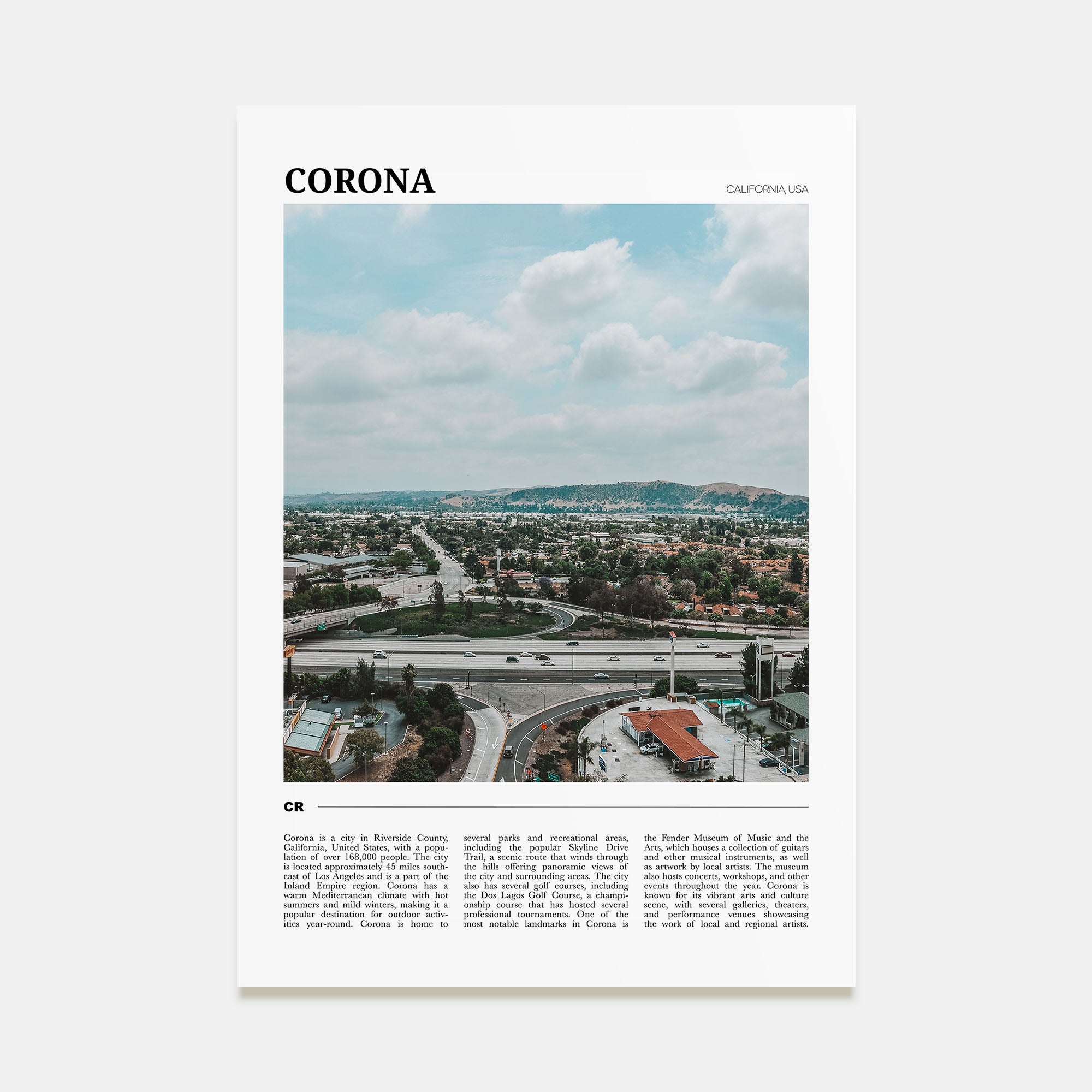 Corona Travel Color Poster