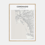 Coronado Map Portrait Poster