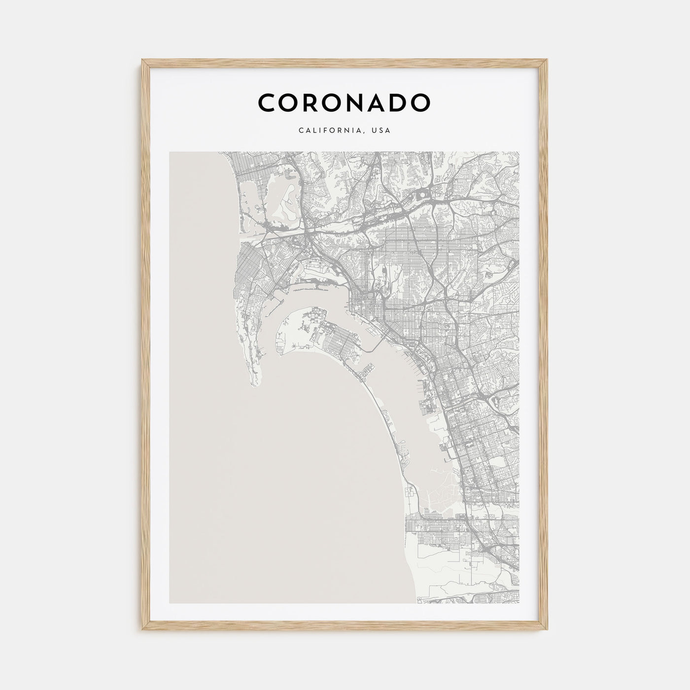 Coronado Map Portrait Poster