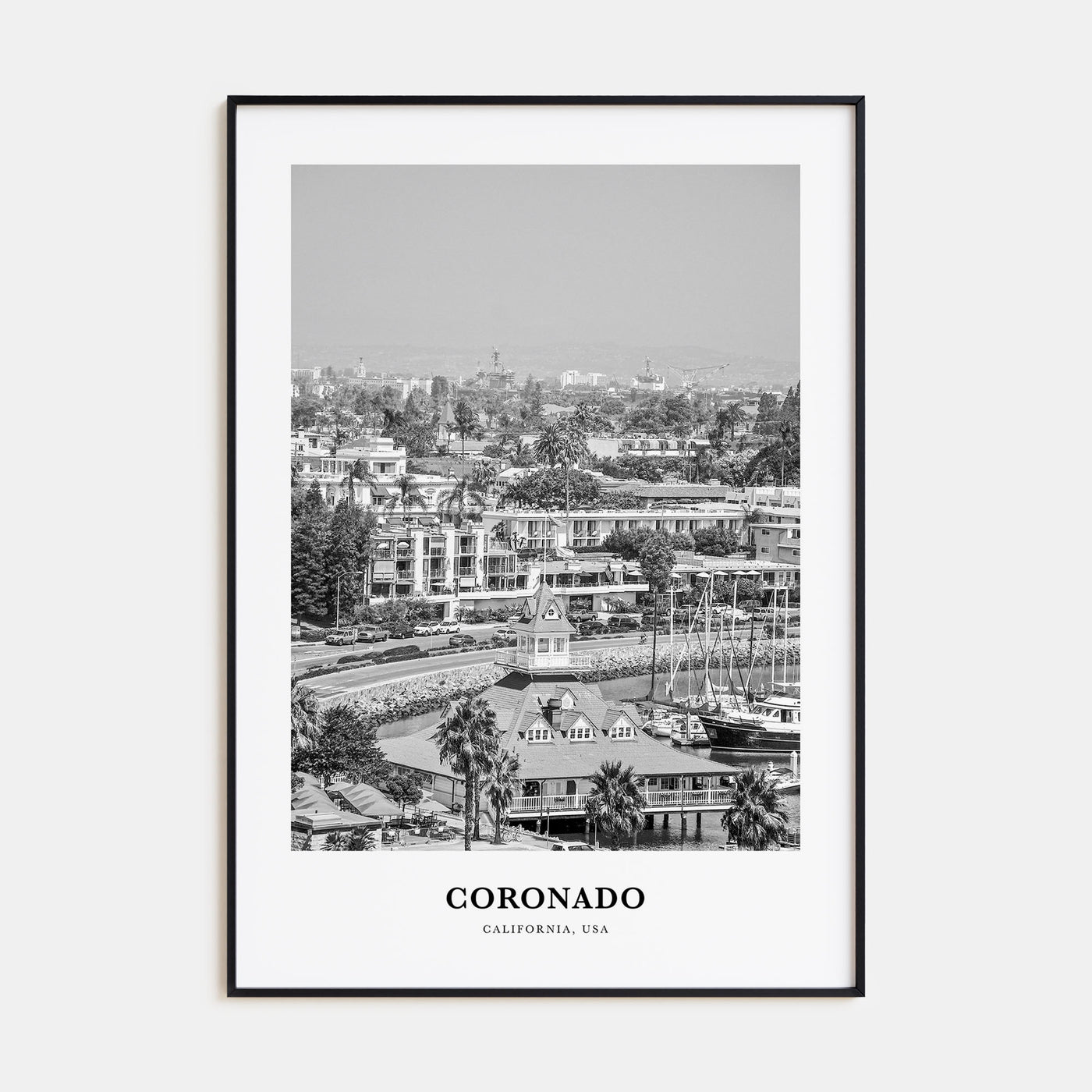 Coronado Portrait B&W Poster
