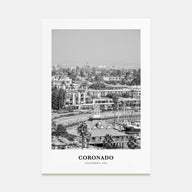 Coronado Portrait B&W Poster