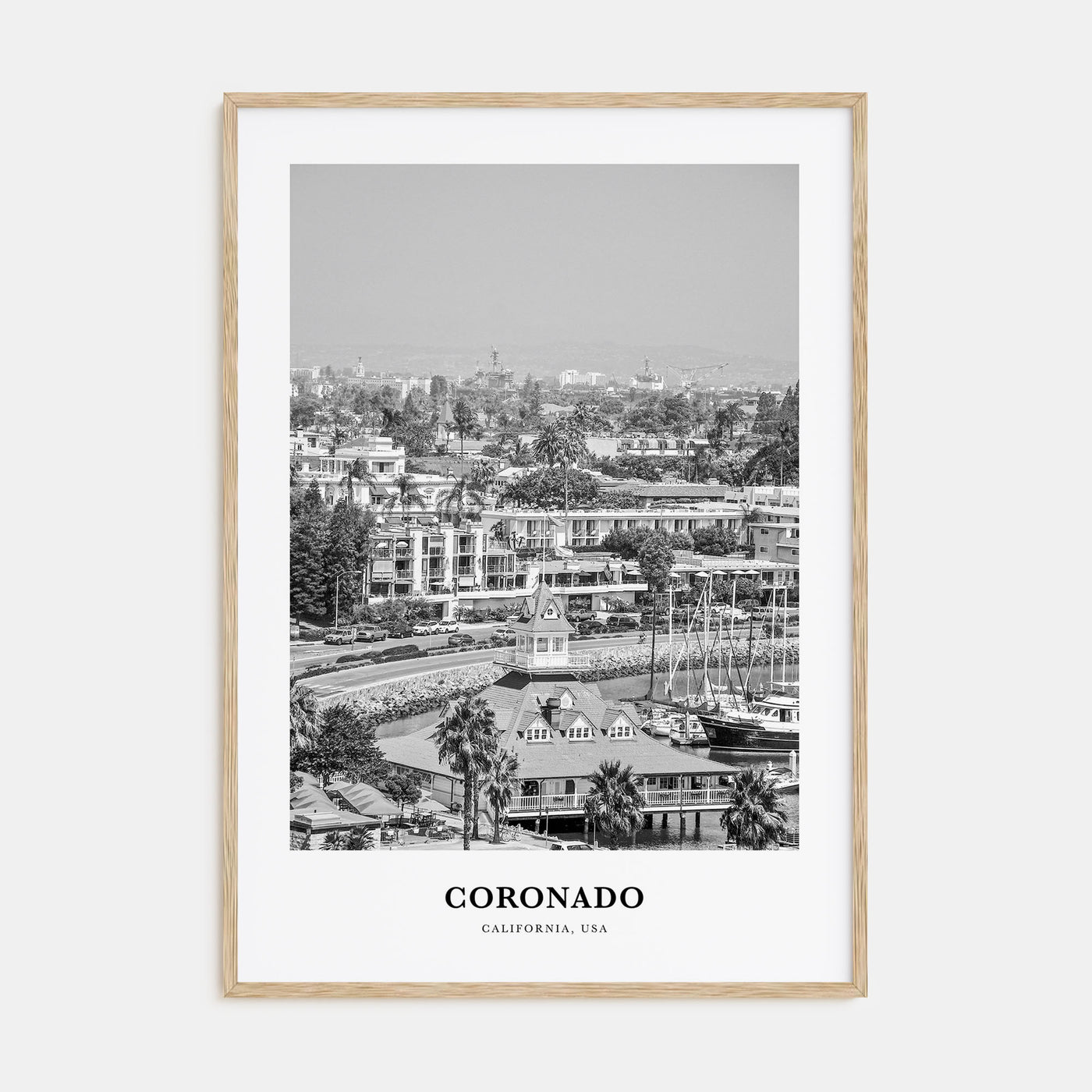 Coronado Portrait B&W Poster