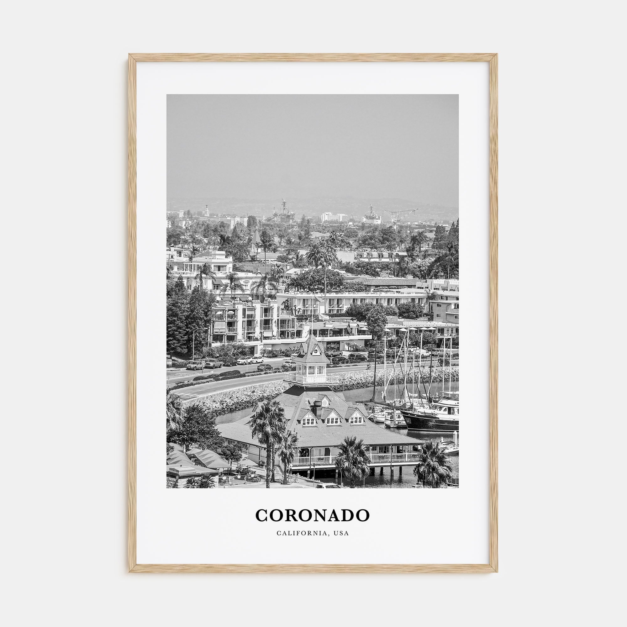 Coronado Portrait B&W Poster