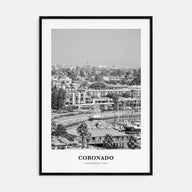 Coronado Portrait B&W Poster