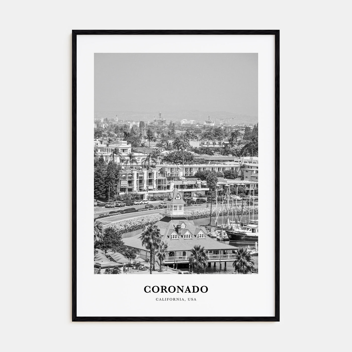 Coronado Portrait B&W Poster