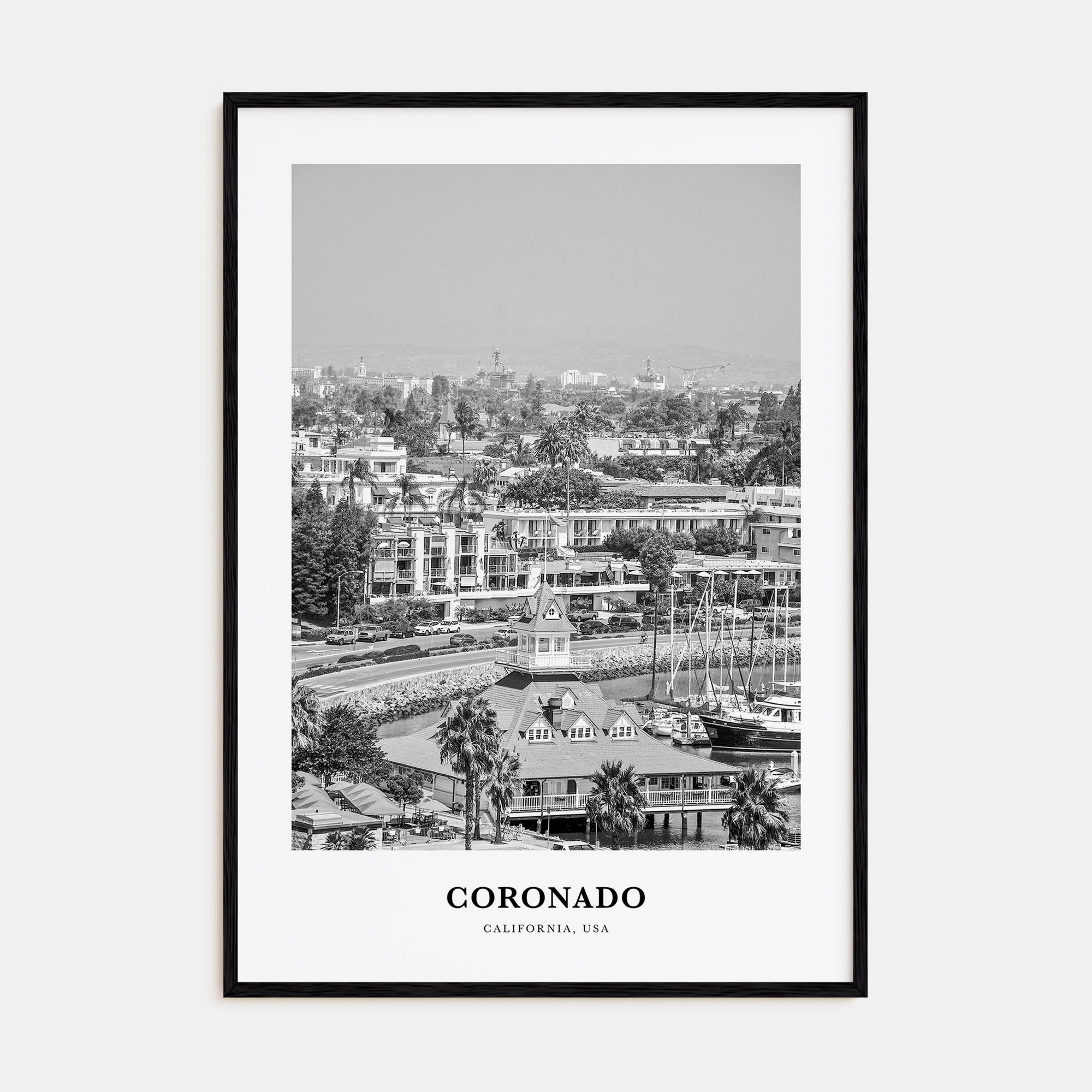 Coronado Portrait B&W Poster