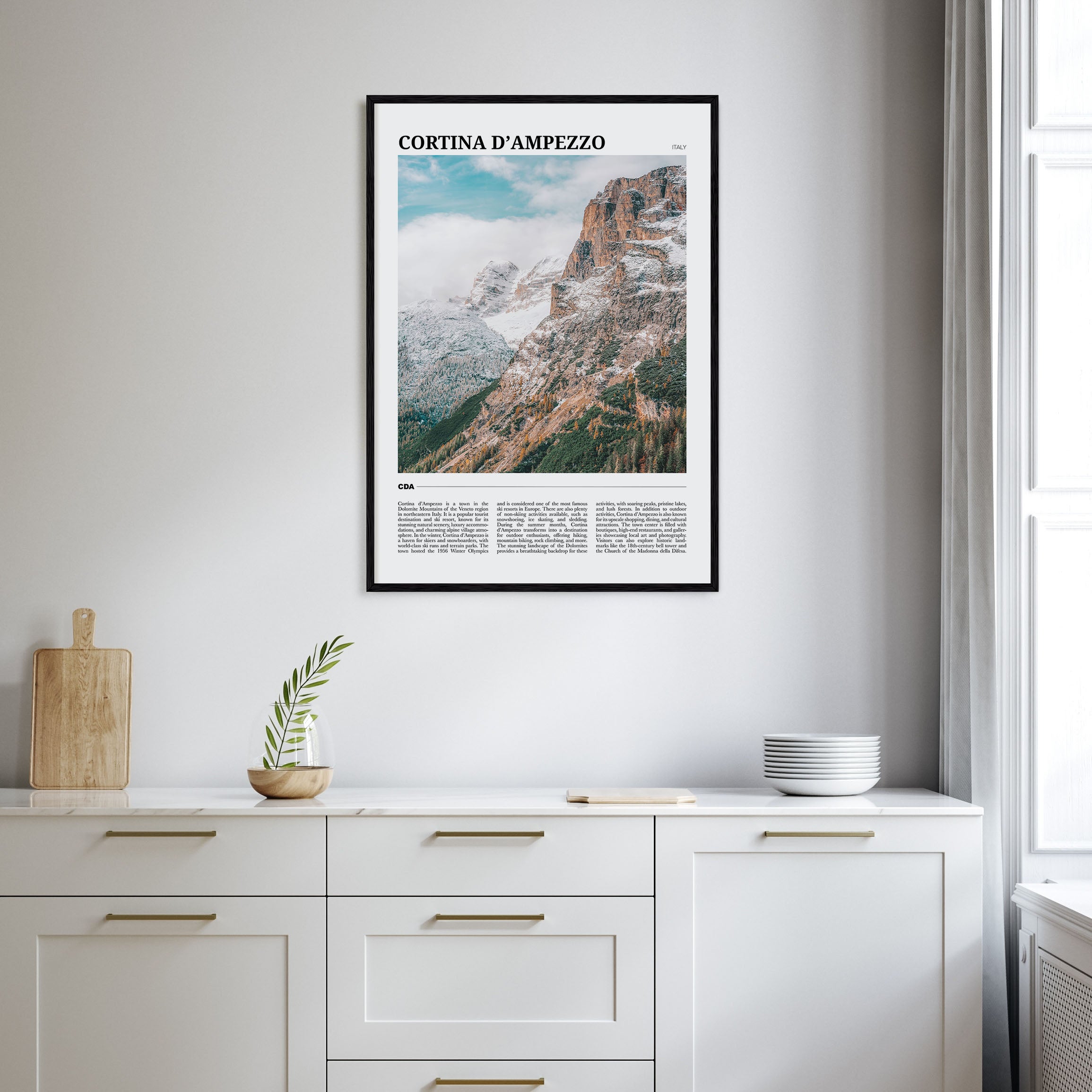 Cortina d'Ampezzo Travel Color Poster