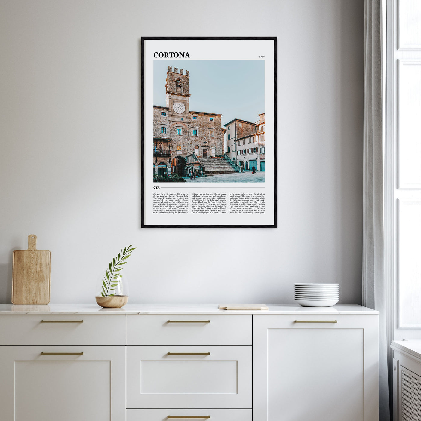 Cortona Travel Color Poster