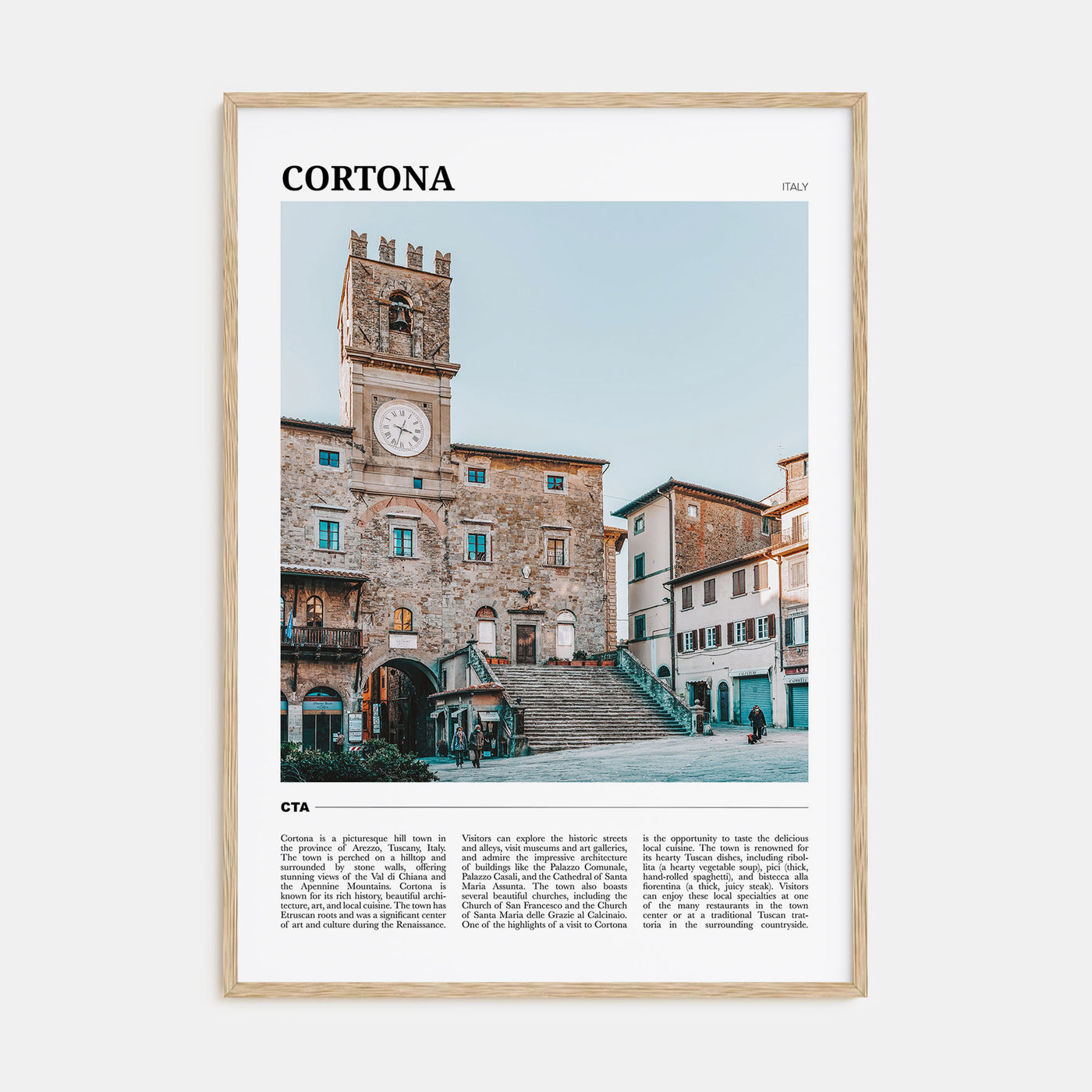 Cortona Travel Color Poster