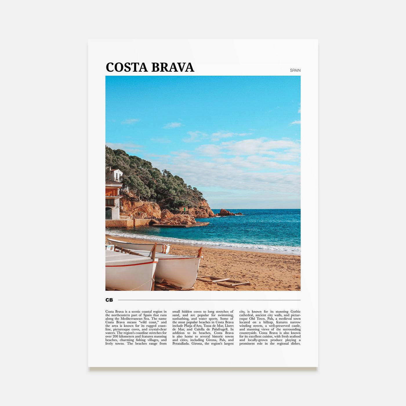 Costa Brava Travel Color No 2 Poster