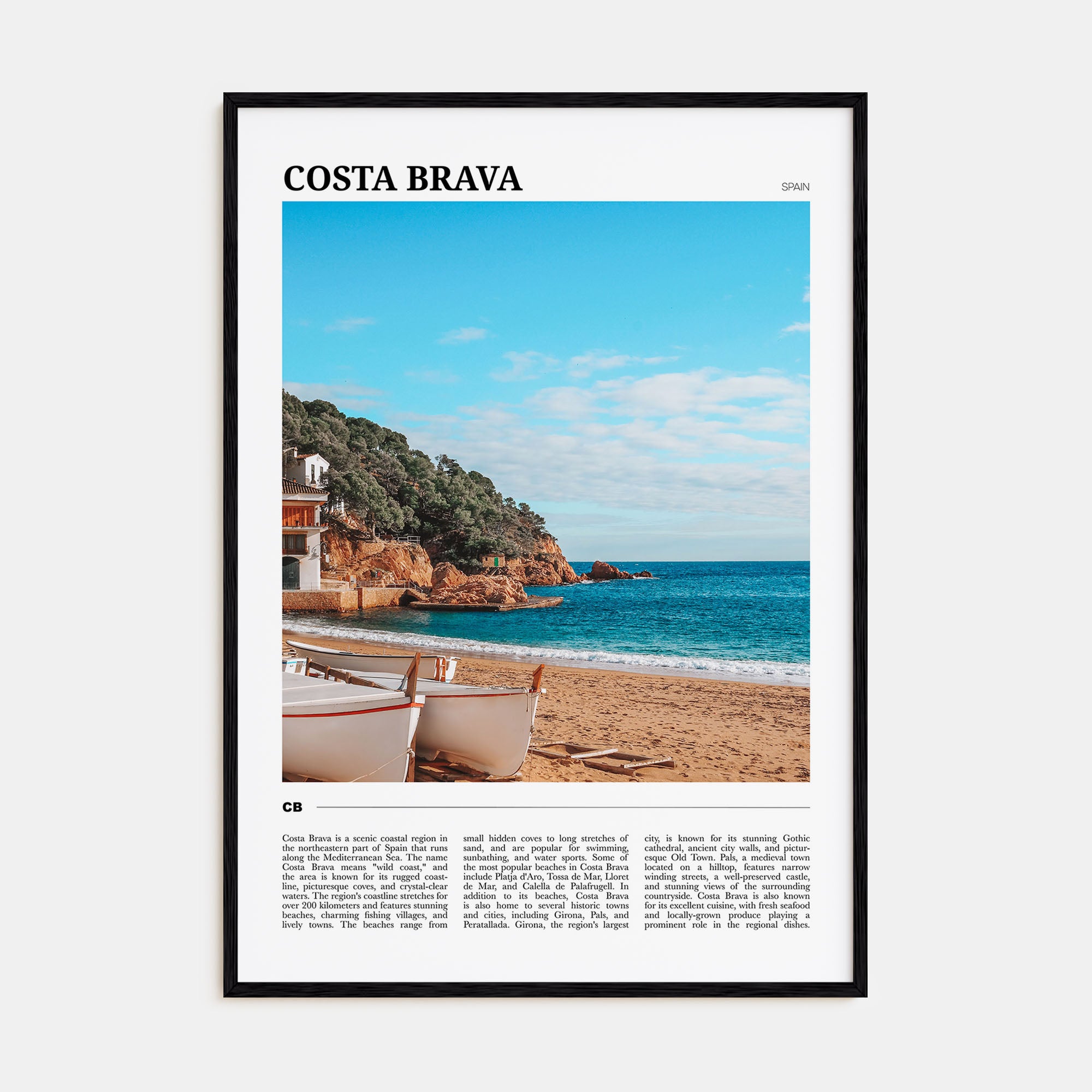 Costa Brava Travel Color No 2 Poster