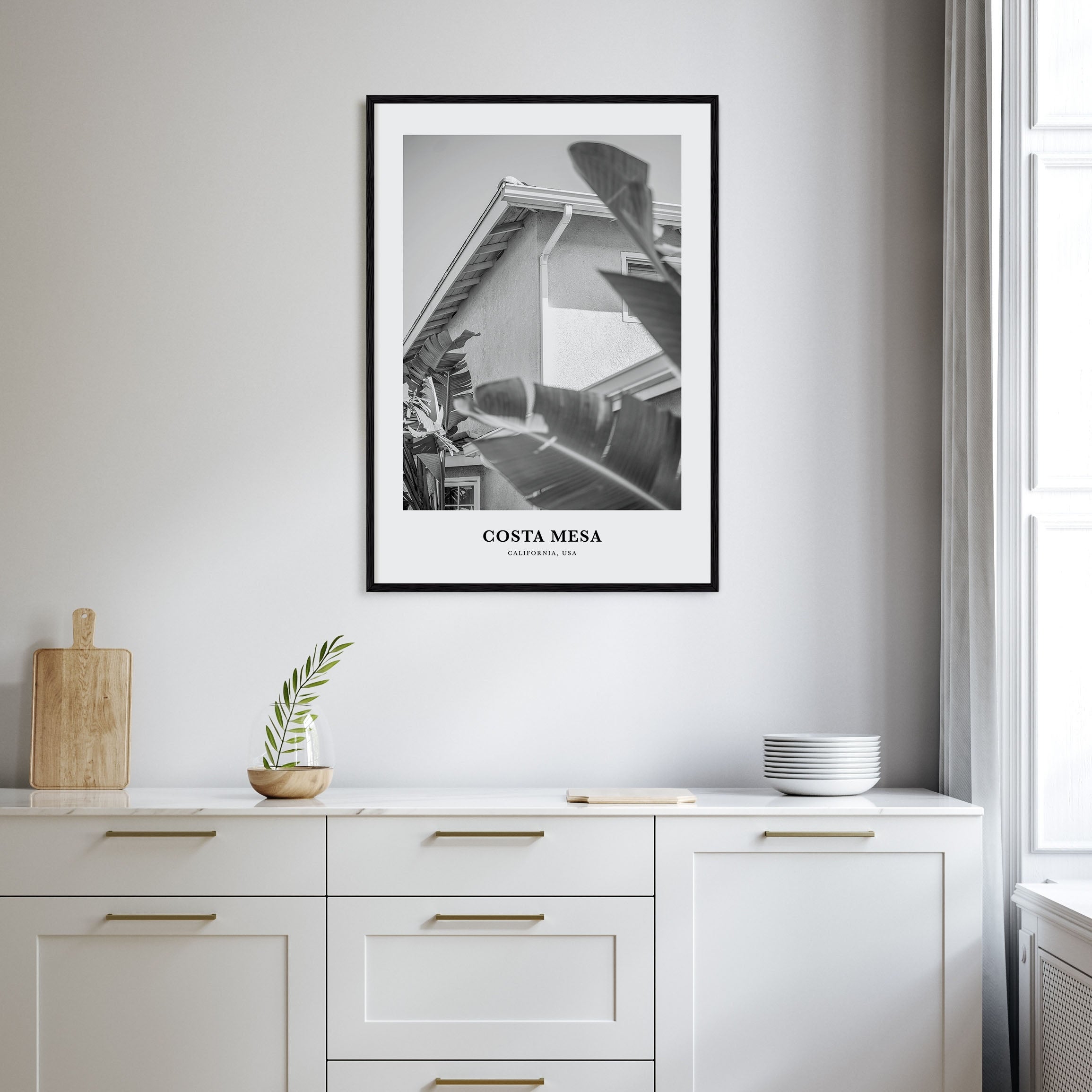 Costa Mesa Portrait B&W Poster