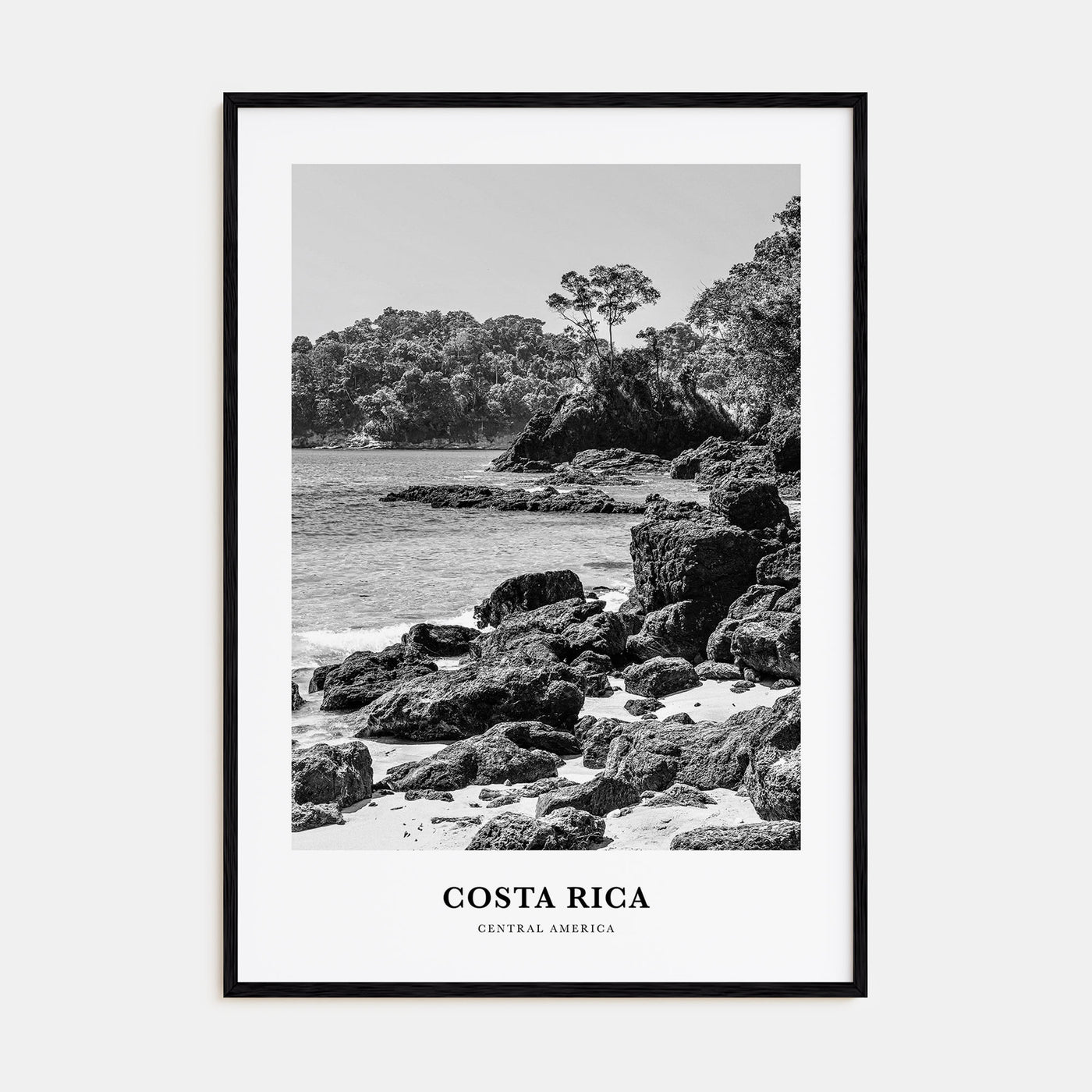 Costa Rica Portrait B&W No 2 Poster