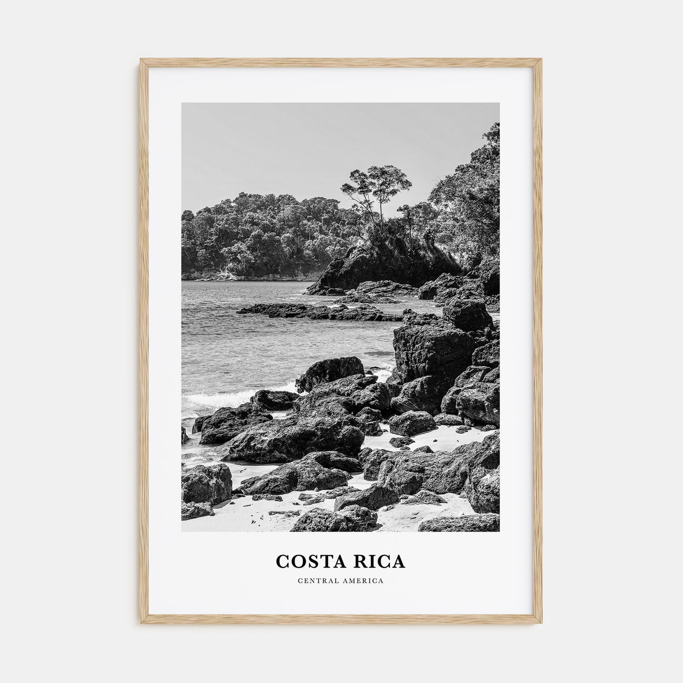 Costa Rica Portrait B&W No 2 Poster