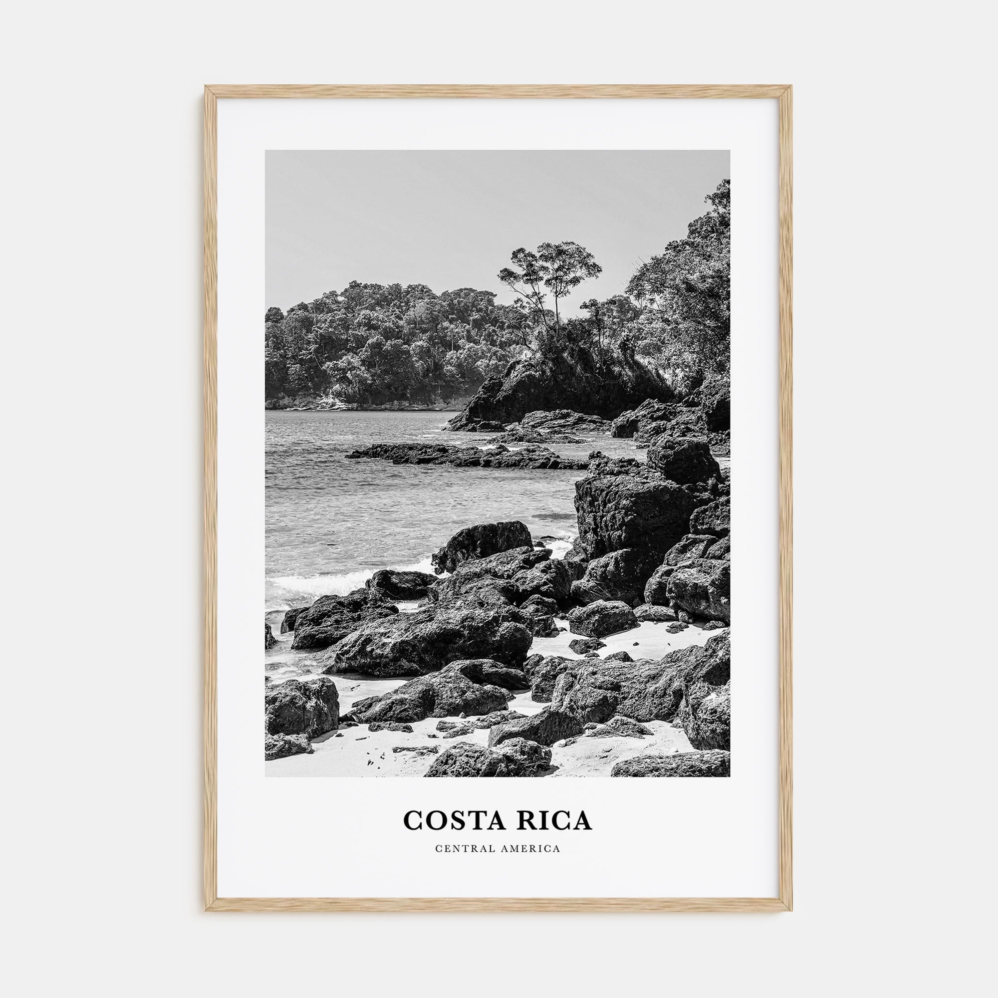 Costa Rica Portrait B&W No 2 Poster