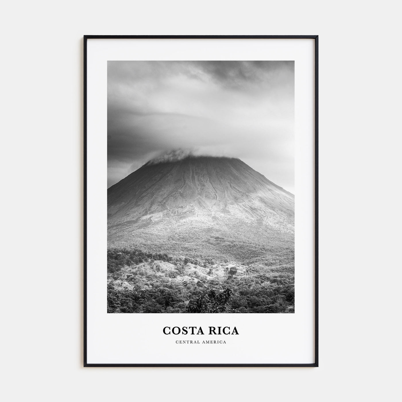 Costa Rica Portrait B&W No 3 Poster