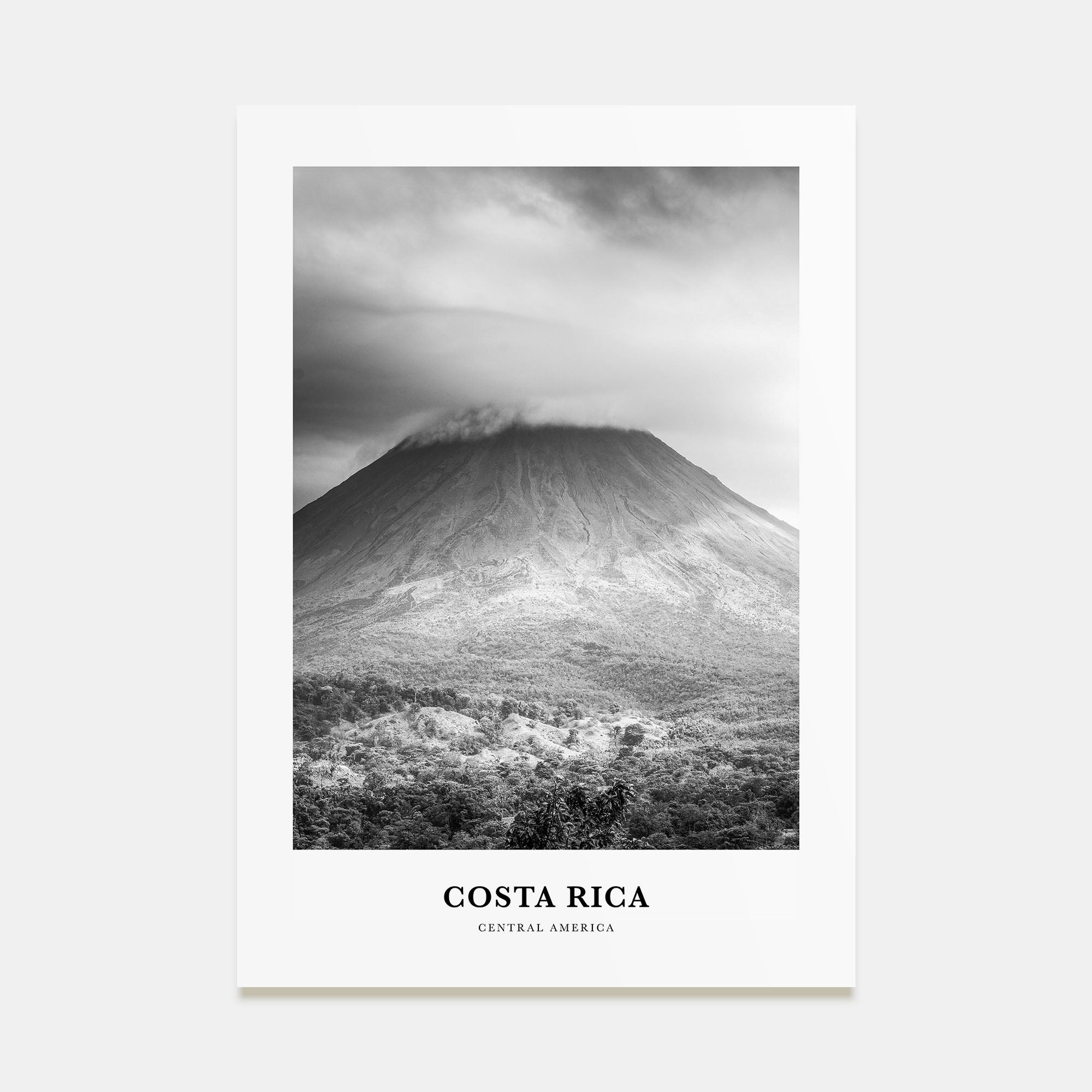 Costa Rica Portrait B&W No 3 Poster