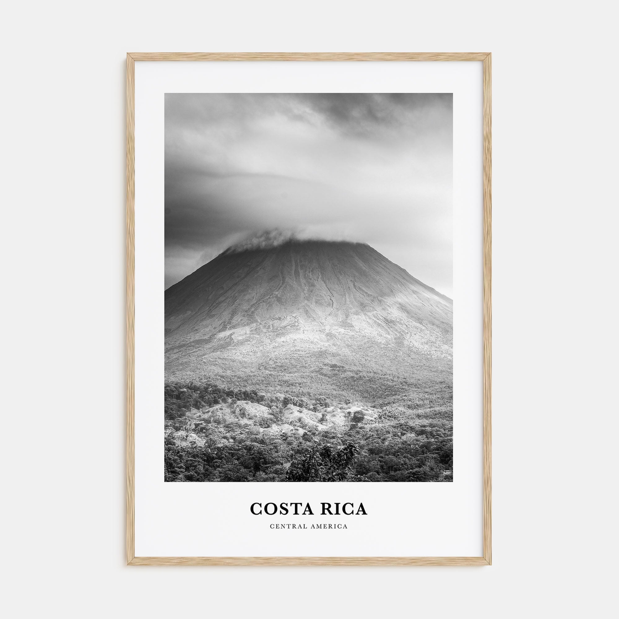 Costa Rica Portrait B&W No 3 Poster