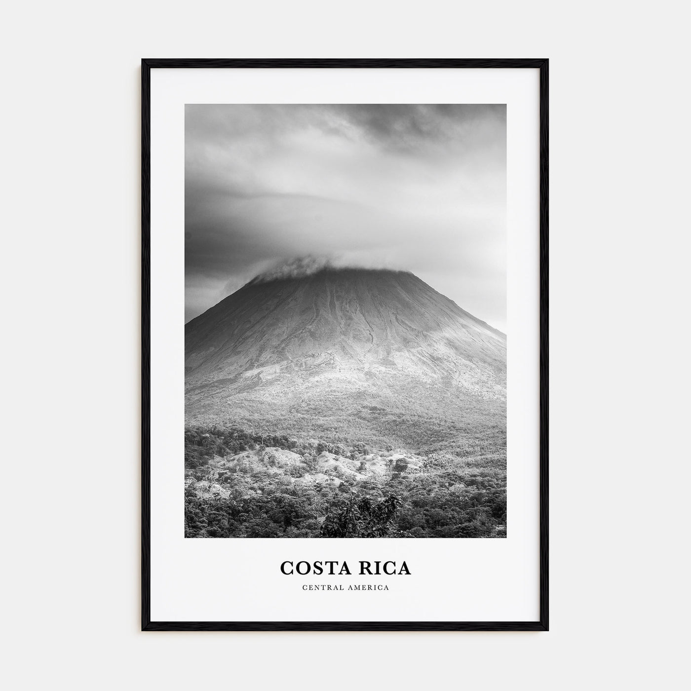 Costa Rica Portrait B&W No 3 Poster