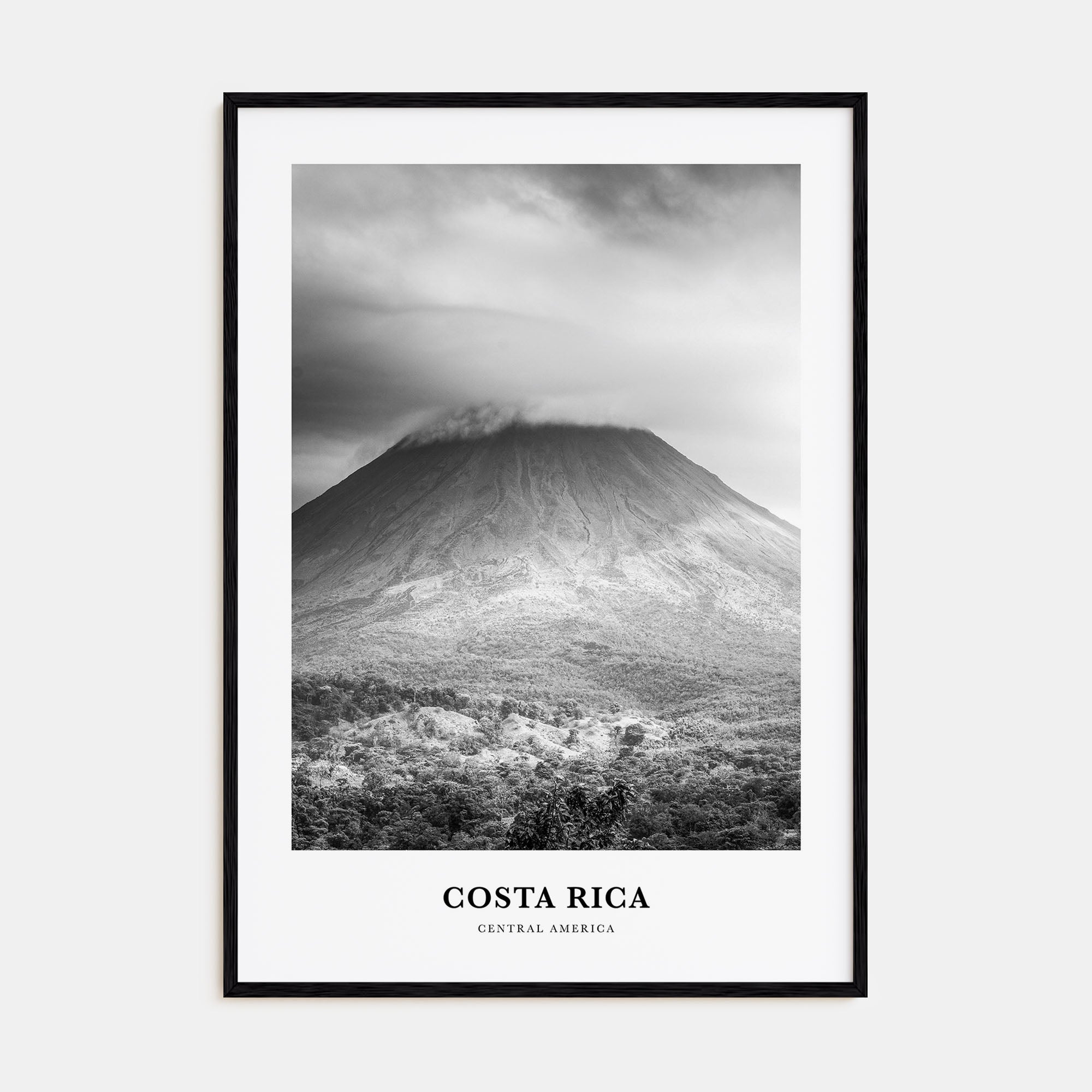 Costa Rica Portrait B&W No 3 Poster