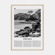 Costa Rica Travel B&W No 1 Poster