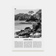 Costa Rica Travel B&W No 1 Poster