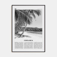 Costa Rica Travel B&W No 2 Poster