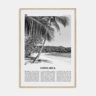 Costa Rica Travel B&W No 2 Poster