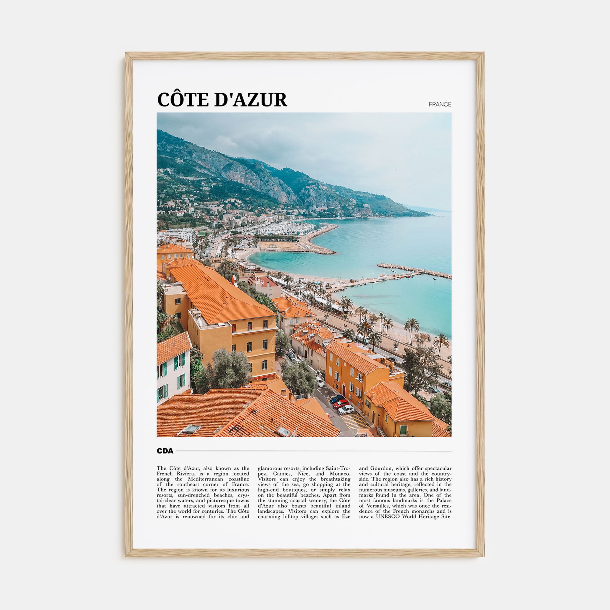 Cote d'Azur Travel Color No 1 Poster