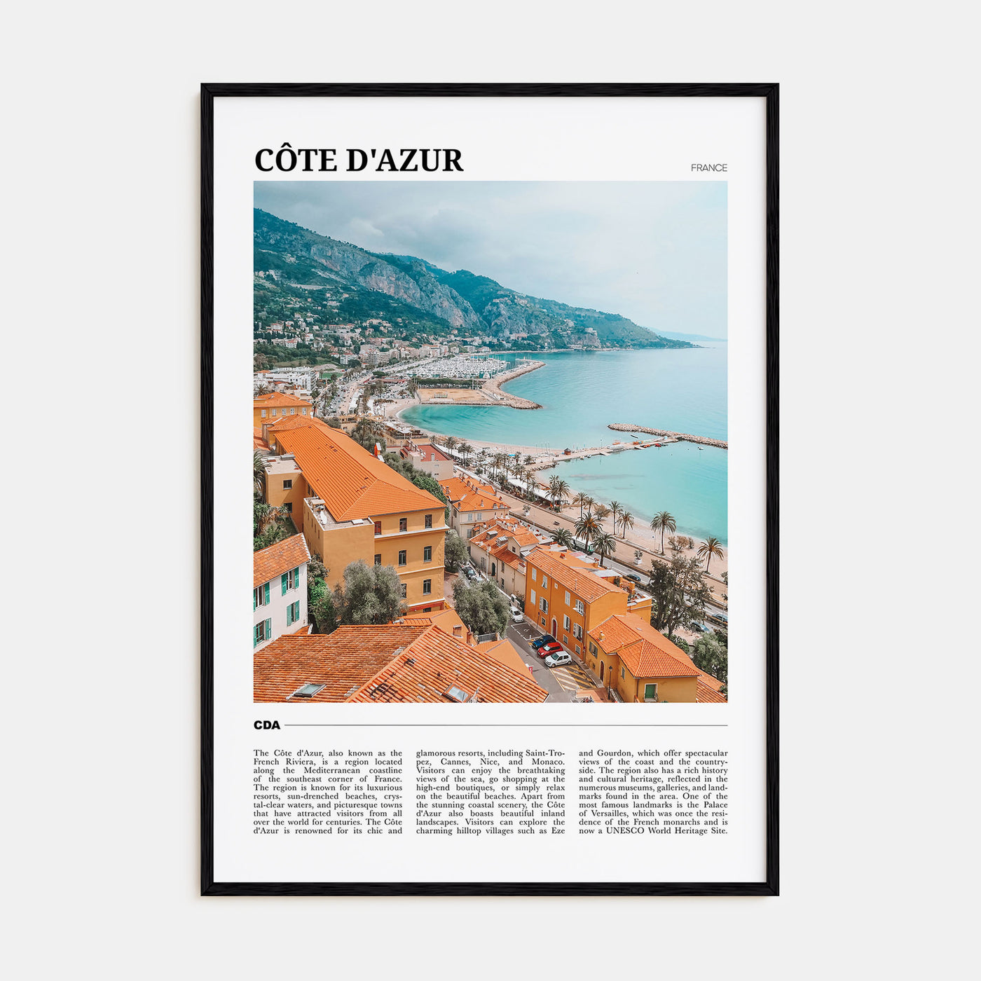 Cote d'Azur Travel Color No 1 Poster