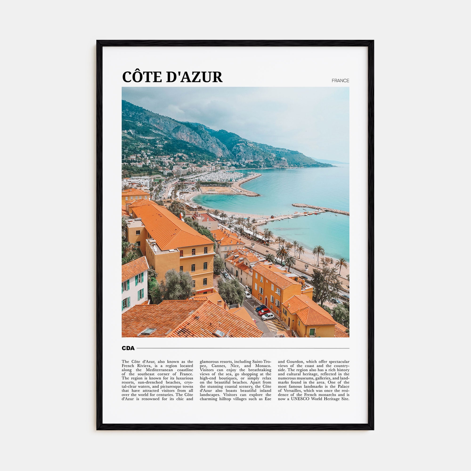 Cote d'Azur Travel Color No 1 Poster