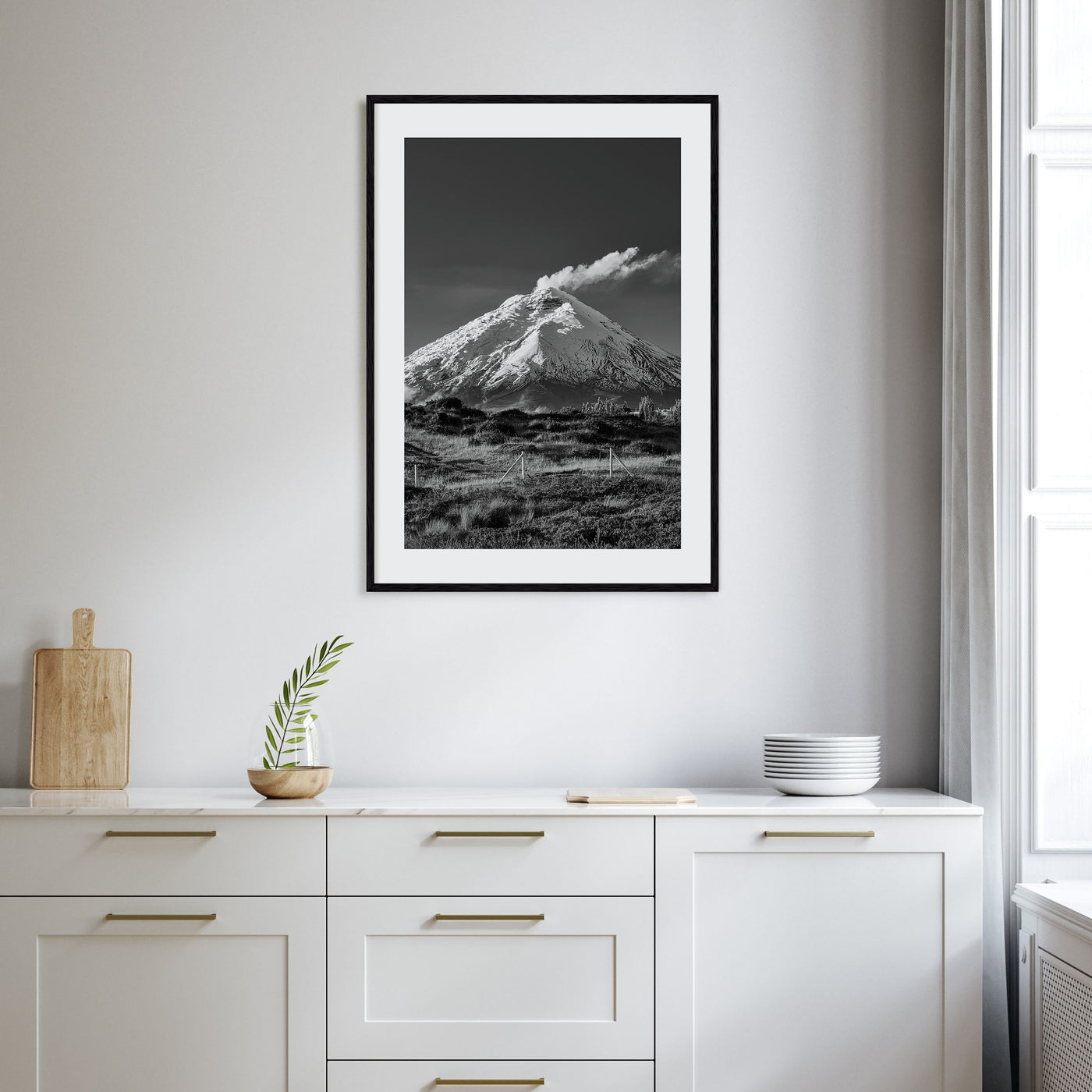 Cotopaxi Photo B&W Poster