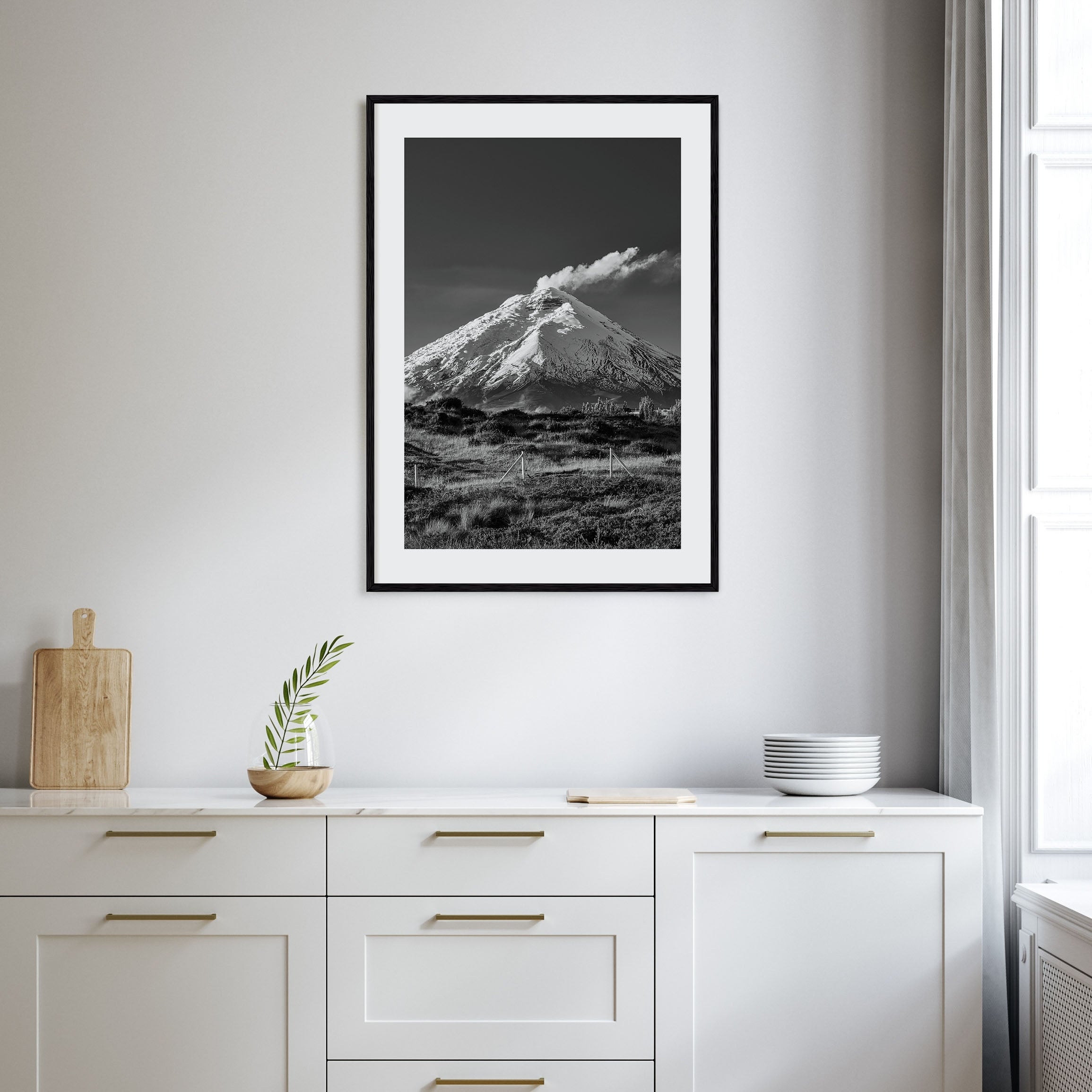 Cotopaxi Photo B&W Poster