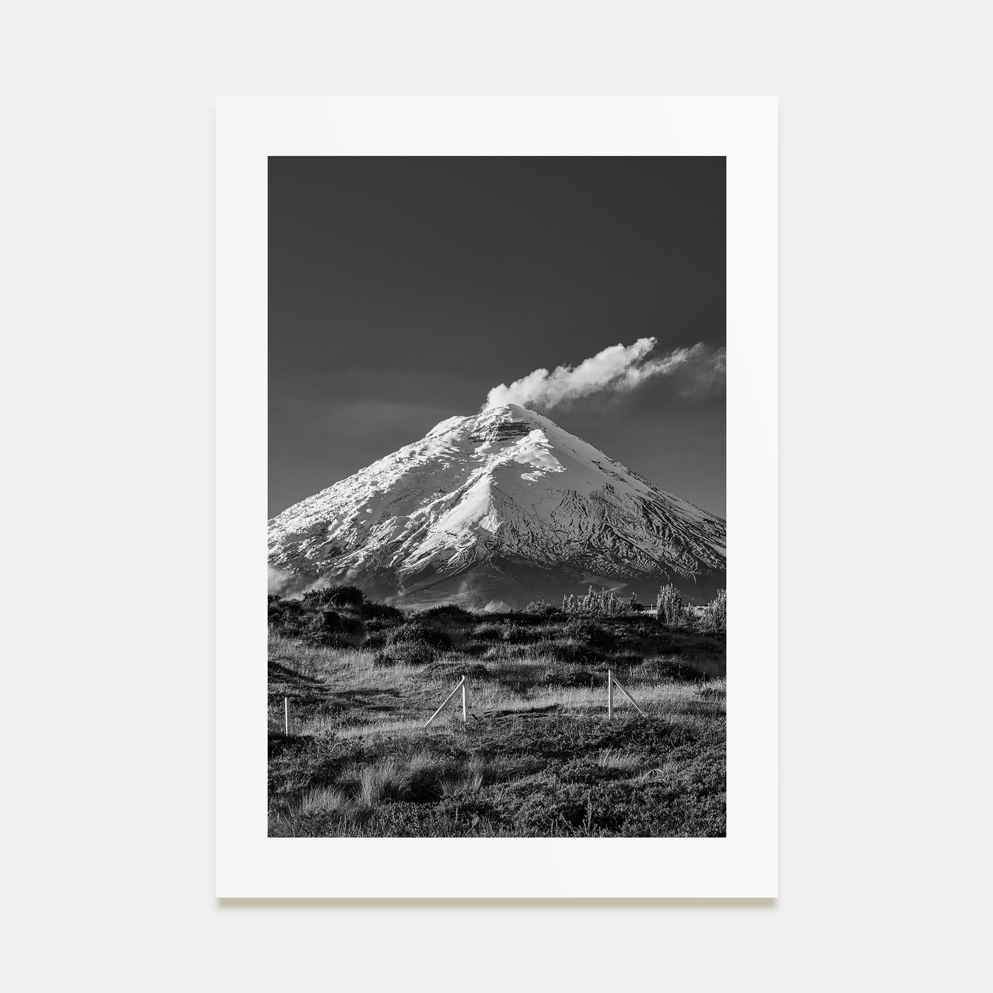 Cotopaxi Photo B&W Poster