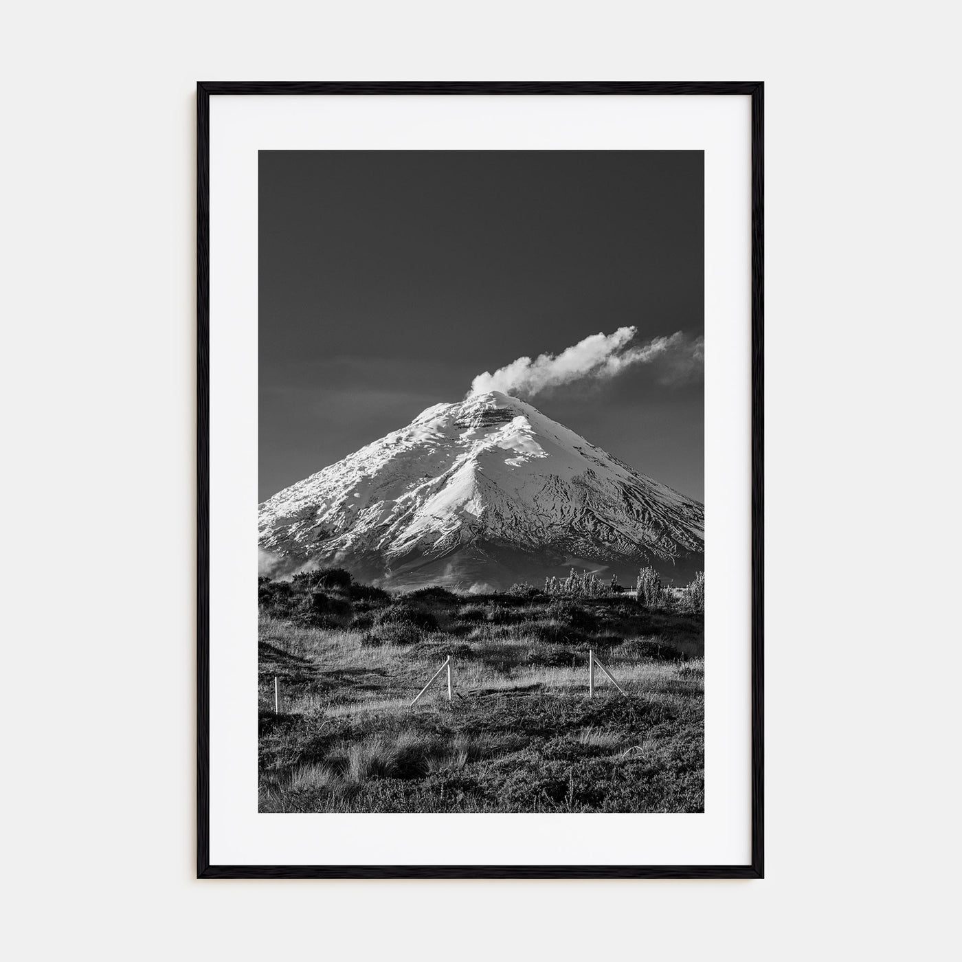 Cotopaxi Photo B&W Poster