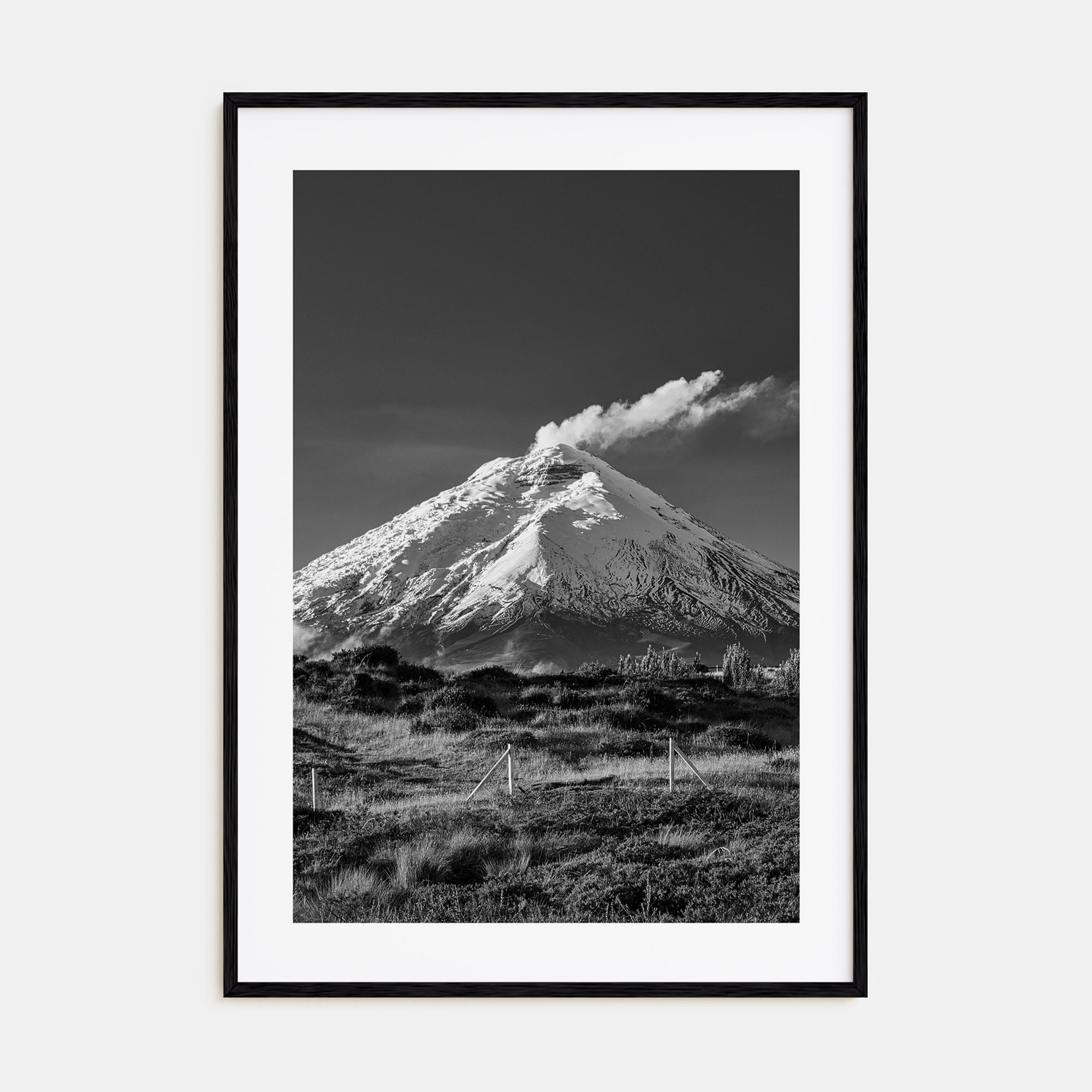 Cotopaxi Photo B&W Poster