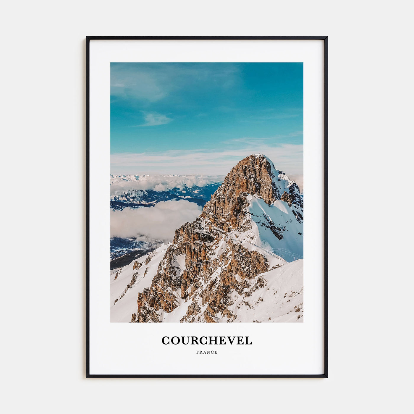 Courchevel Portrait Color Poster