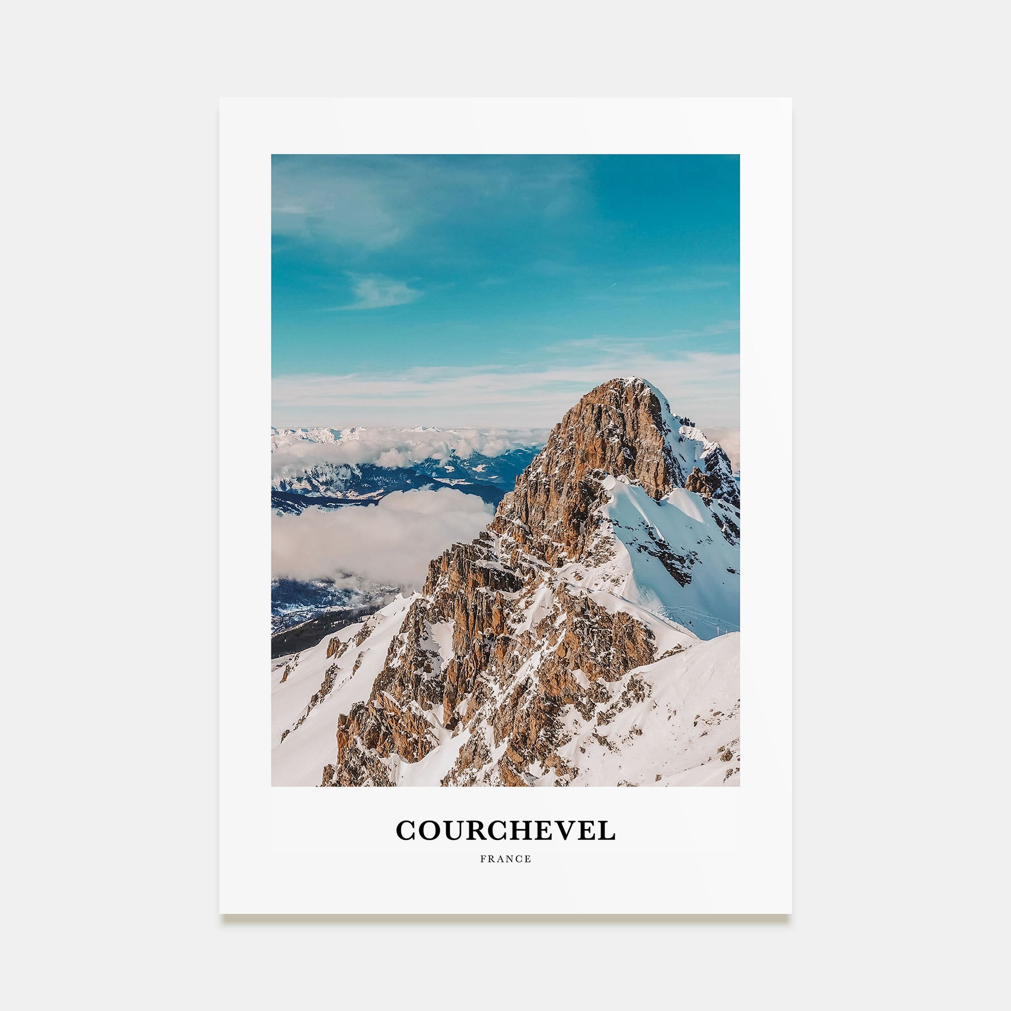 Courchevel Portrait Color Poster