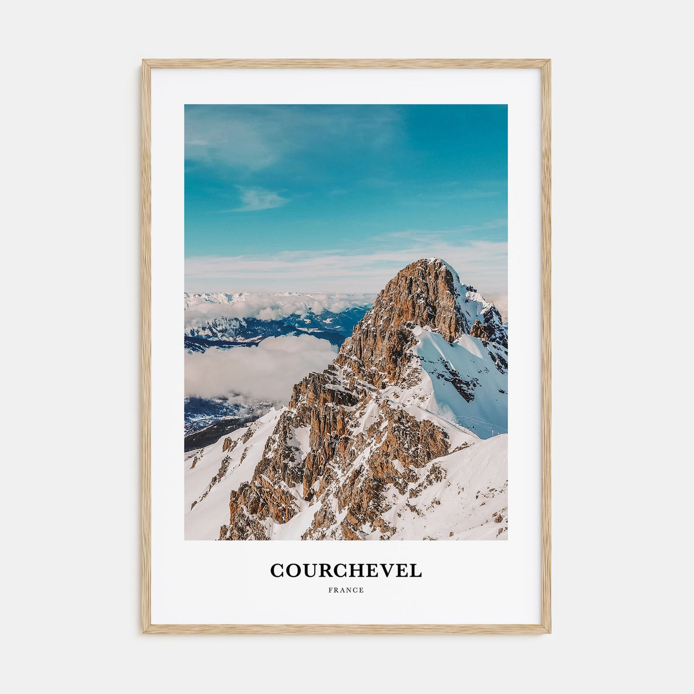 Courchevel Portrait Color Poster