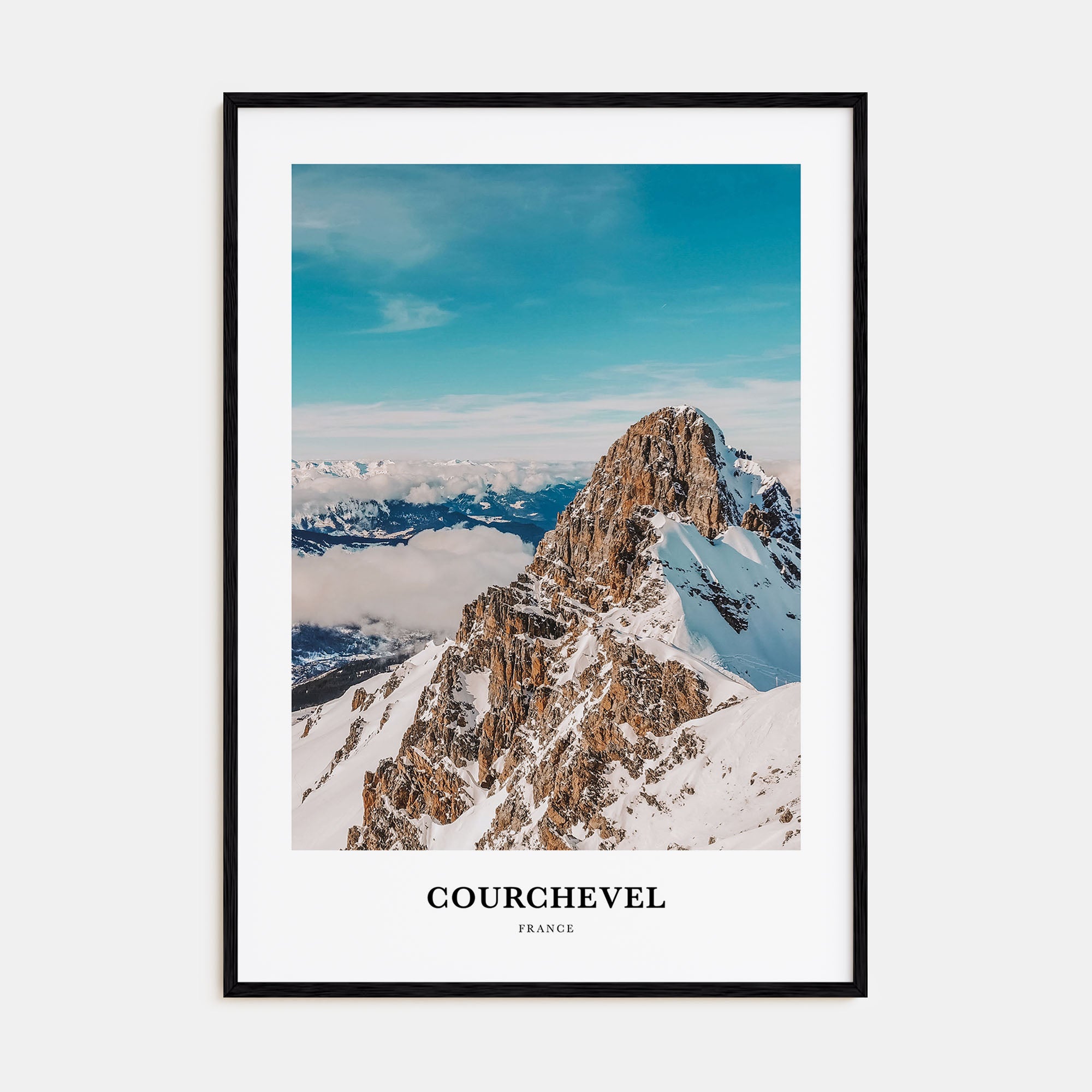 Courchevel Portrait Color Poster
