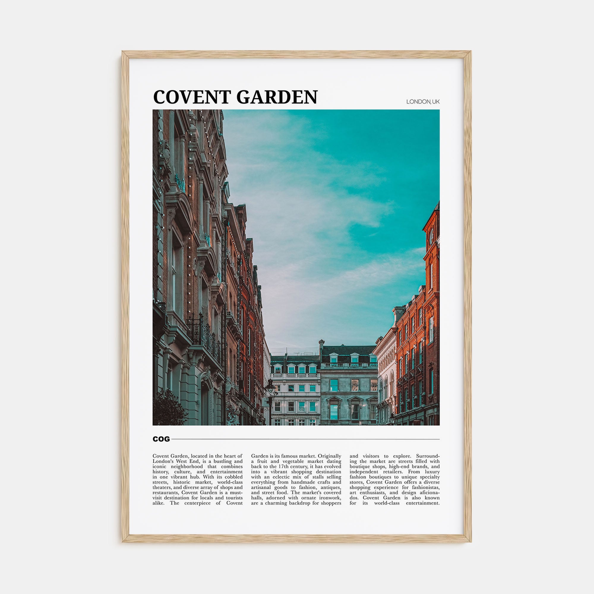 Covent Garden Travel Color Poster