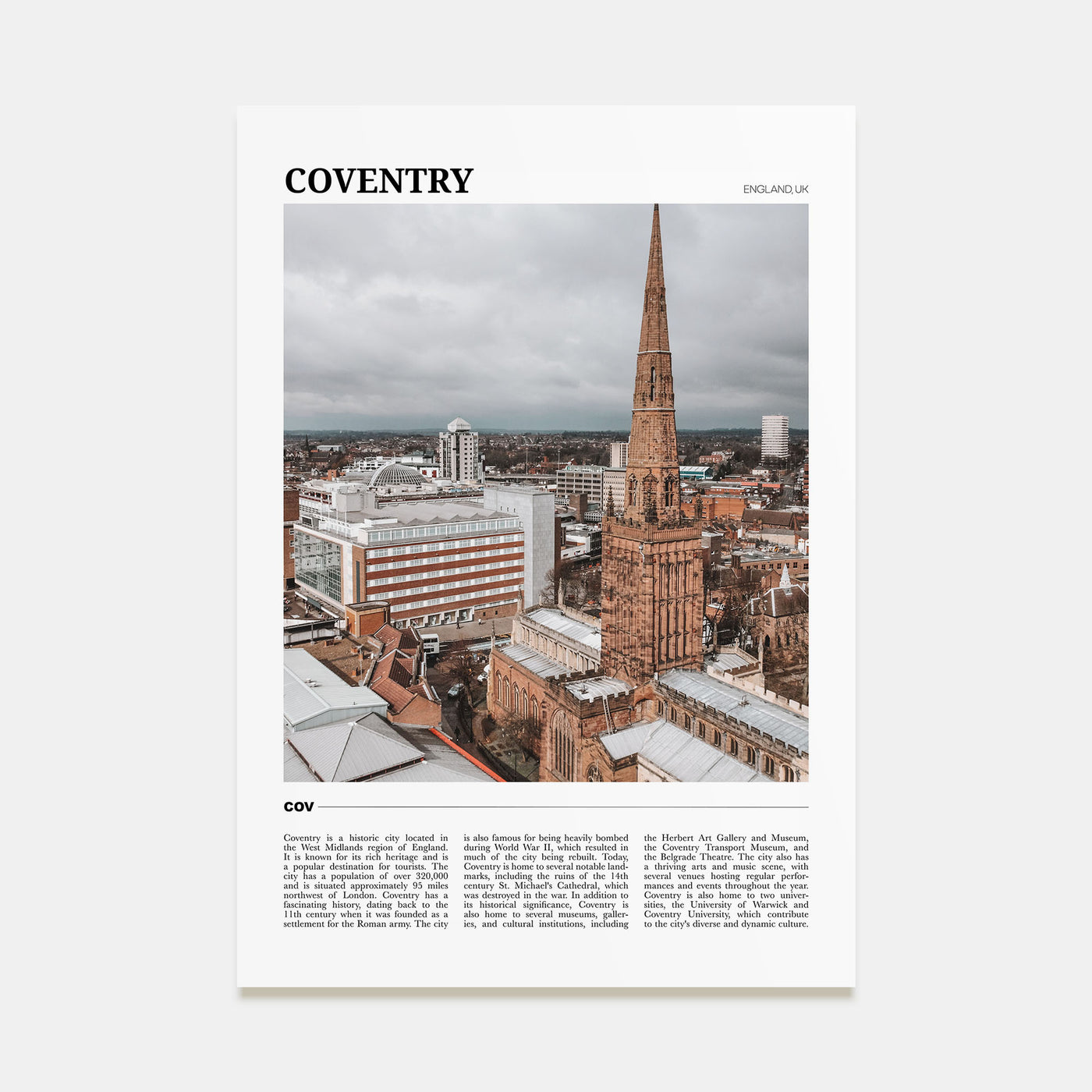 Coventry Travel Color Poster