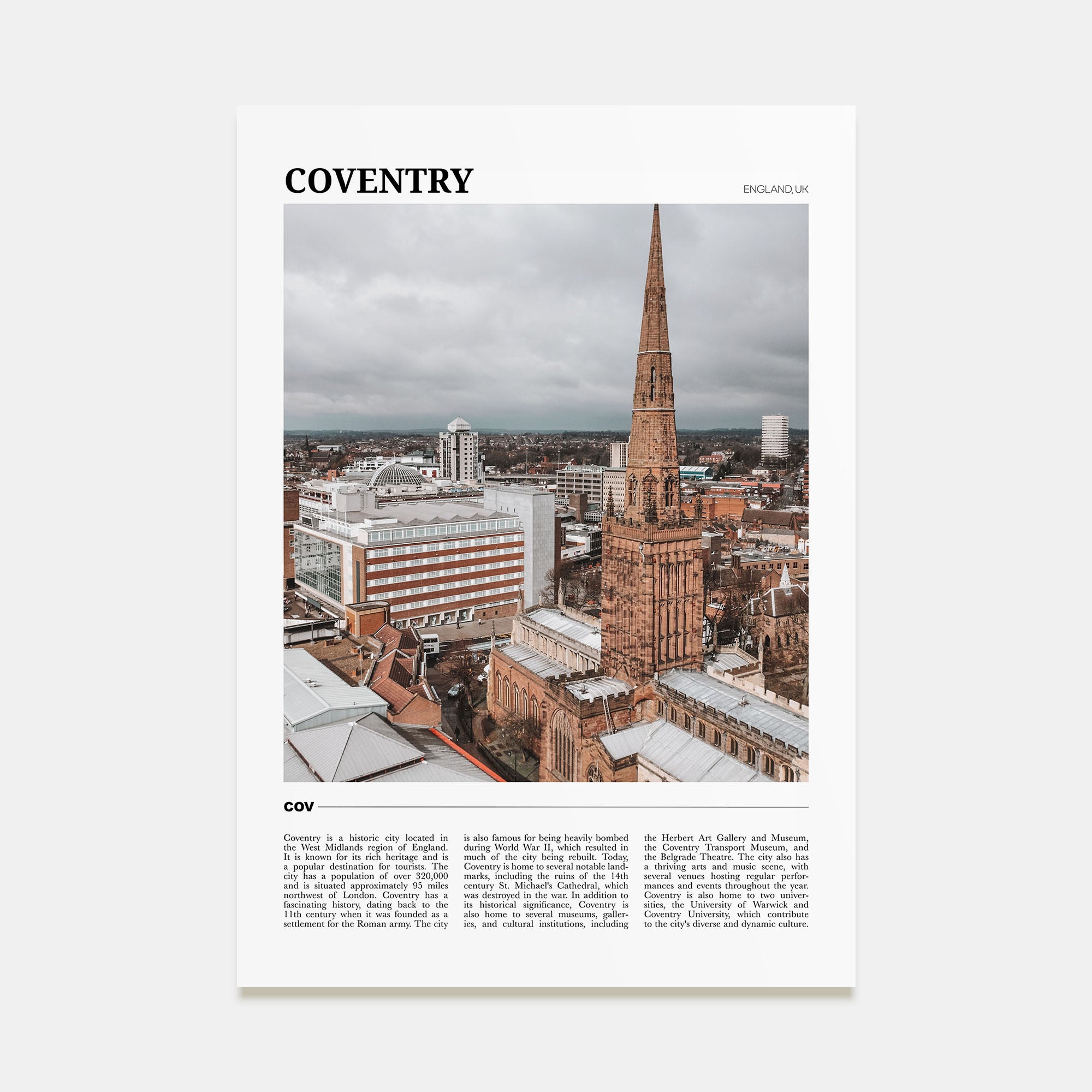 Coventry Travel Color Poster