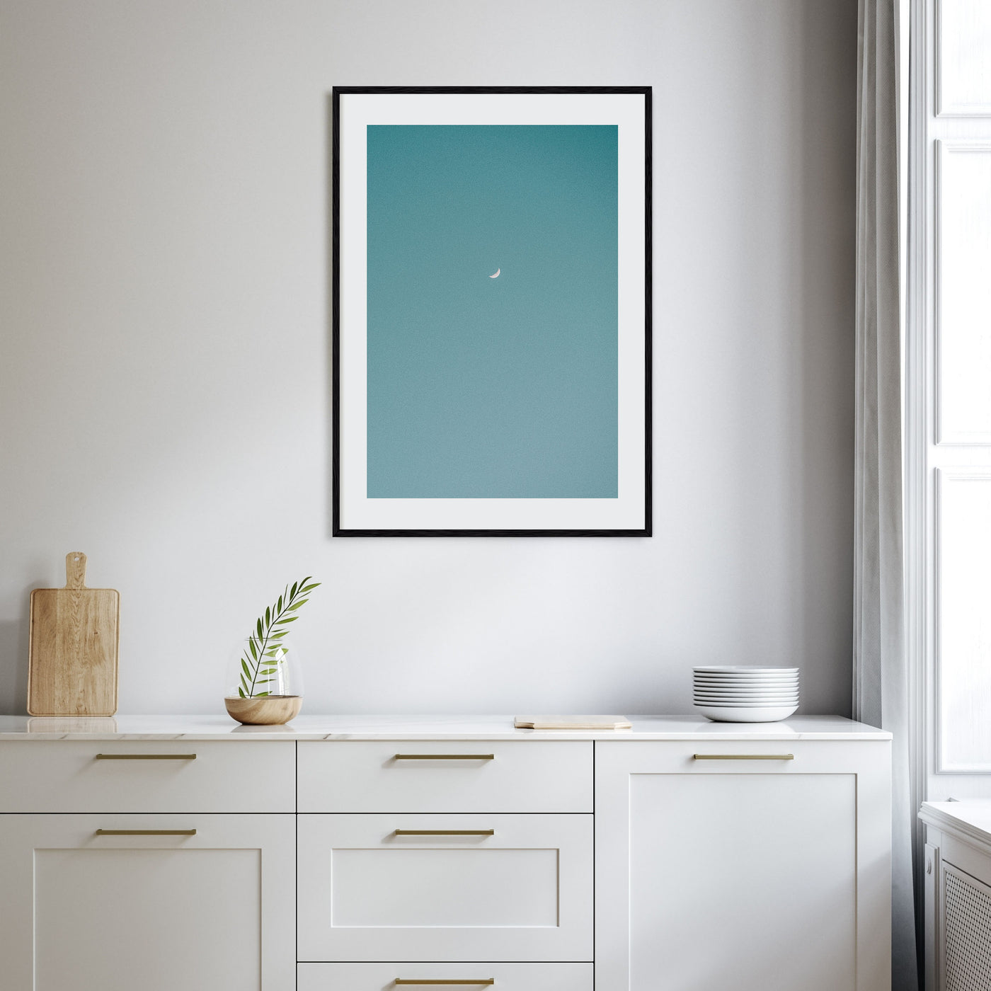 Crescent Moon Photo Color No 1 Poster