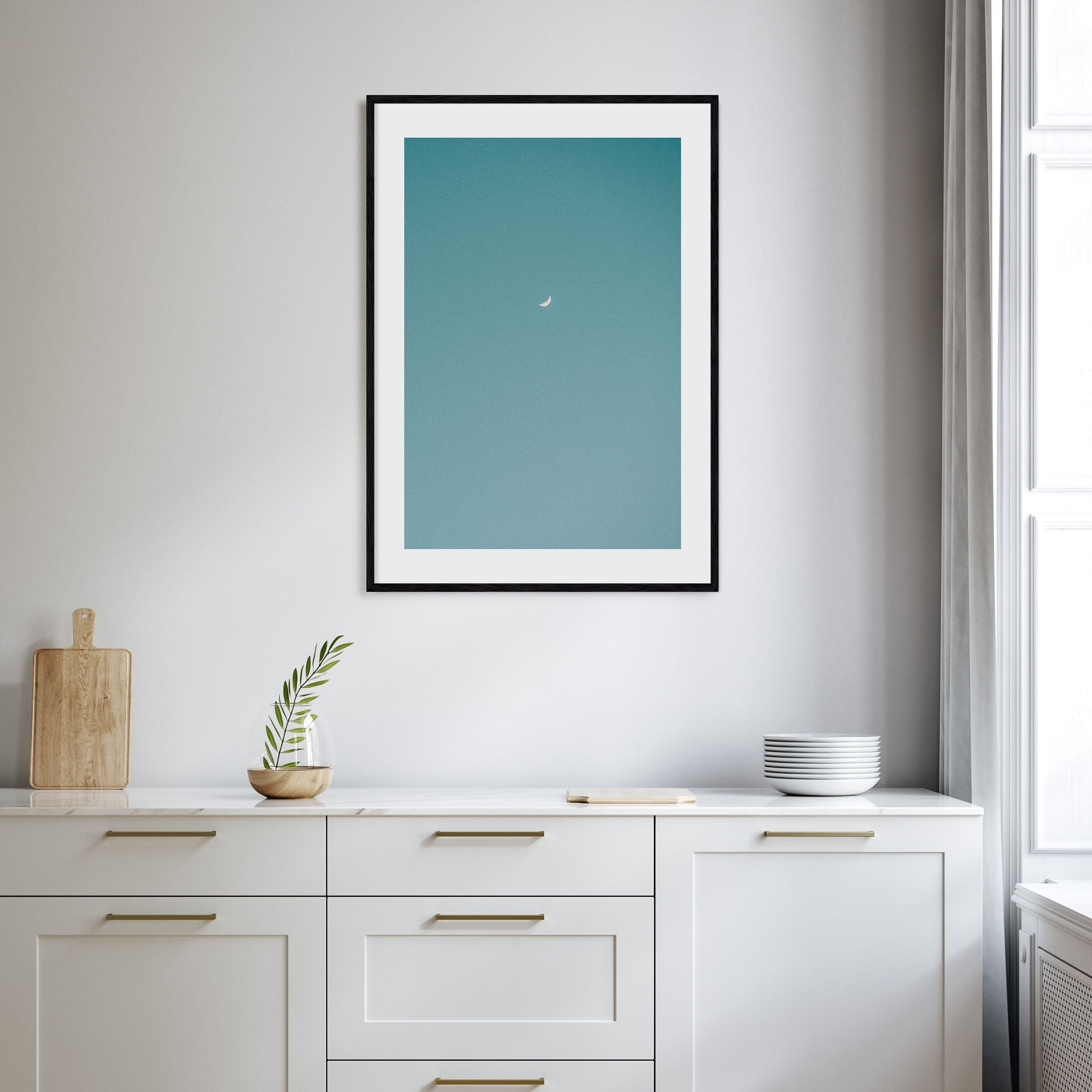 Crescent Moon Photo Color No 1 Poster