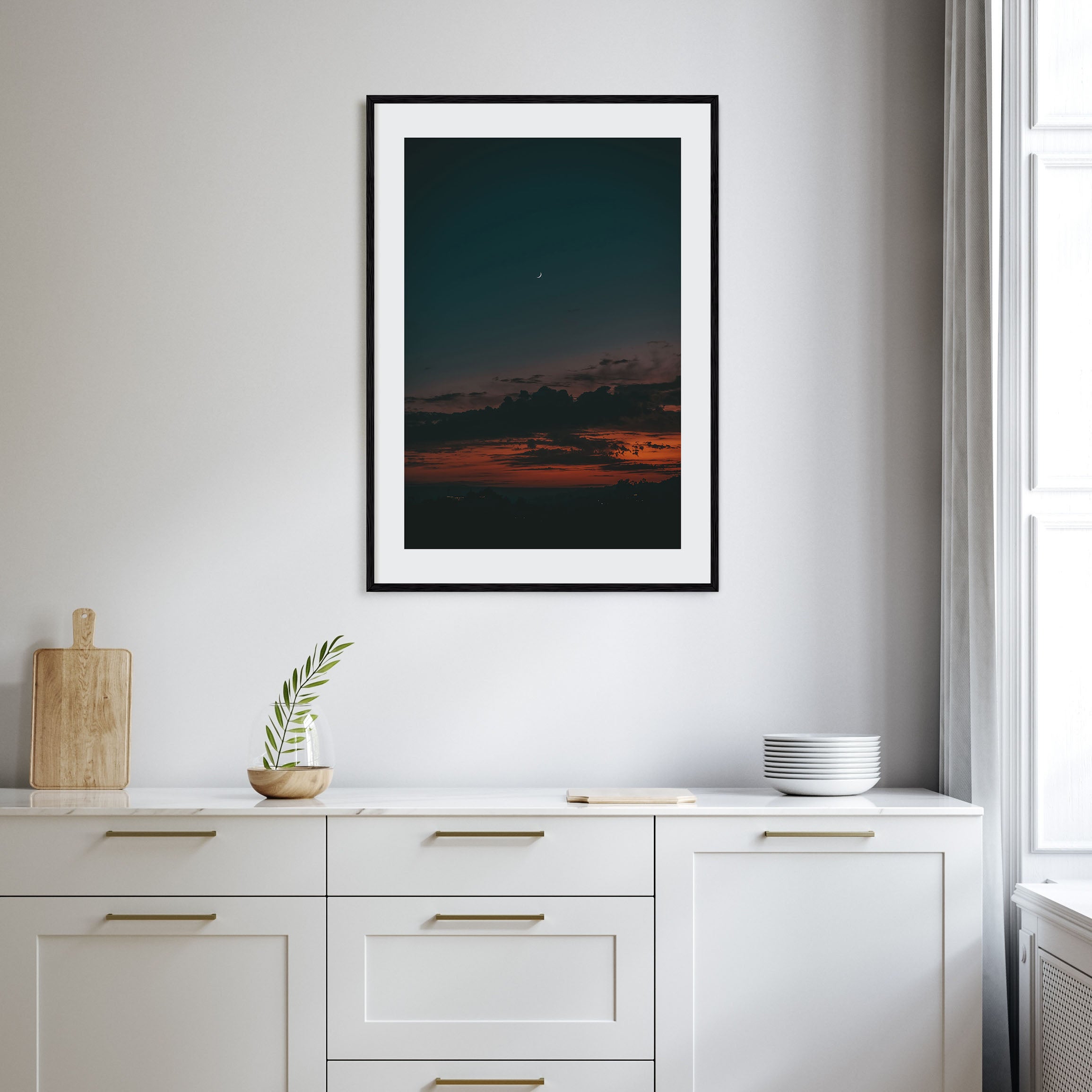 Crescent Moon Photo Color No 2 Poster